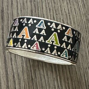 Initial A Cuff Bracelet